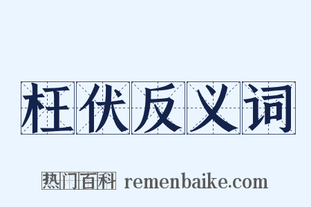 枉伏反义词是什么意思的图片
